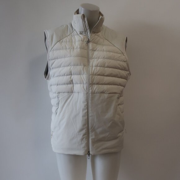 lululemon athletica Other - Mens Lululemon (Item -82) Off-White Full Zip Polyester Quilted Puffer Vest M